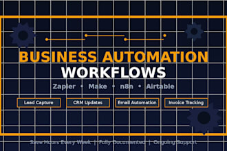 build custom business automation workflows to save you time and money