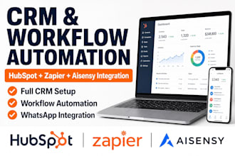 build botpress hubspot zapier integration aisensy CRM automation
