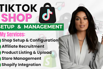 setup tiktok shop, recruit affiliates and manage your store