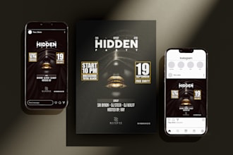 design a professional flyer, poster or digital material
