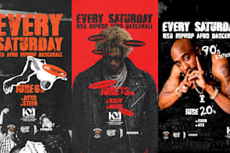 design a professional flyer, poster or digital material