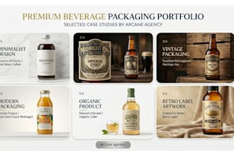 design premium beverage label, bottle label, wine label and packaging design