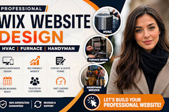 design wix hvac installation website furnace repair website handyman website