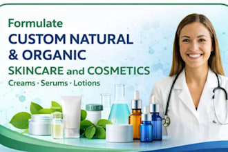 formulate cosmetics, skincare, haircare, and personal care products