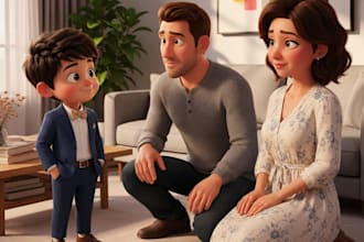 create 3d pixar style ai animation video 3d ai story telling disney ai animation