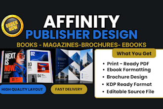 design book ebook magazine brochure layout journal design affinity publisher pdf