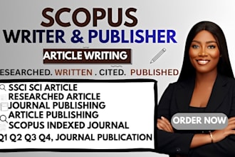 write and edit research article for scopus q1 q2 q3 q4 ssci sci indexed journals