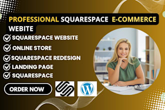 design, redesign squarespace website, square  online store ecommerce website