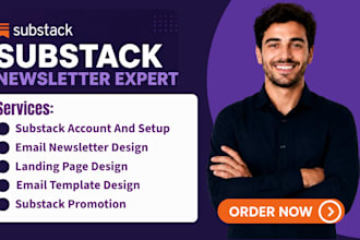 setup substack account, substack newsletter design, manage substack post