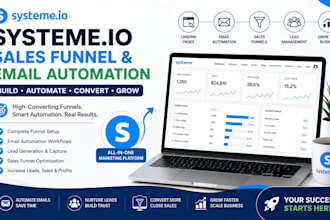 setup systeme io email automation systeme io funnel system io sales funnel