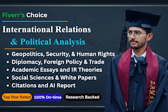 write political and geopolitics content