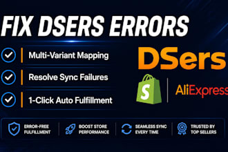 fix dsers order errors mapping aliexpress alibaba variants  shopify dropshipping