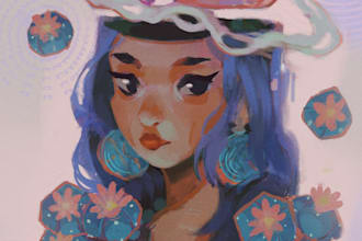make whimsical illustrations in my art style
