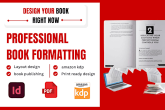 paperback book formatting  book interior layout design self book publishing