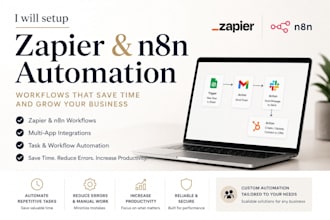 setup zapier automation,n8n automation with zapier integration