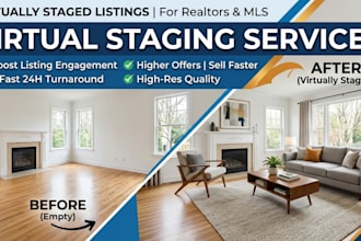 virtual home staging empty house staging vacant property photos realtor