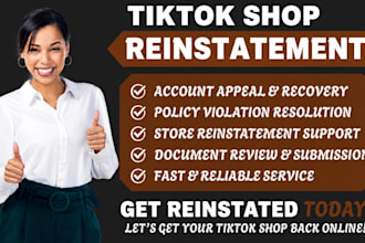 write appeal for tiktok shop violation, tiktok shop reinstatement
