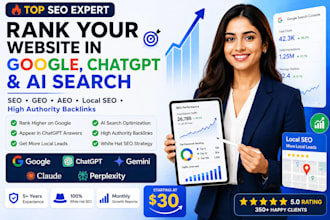 optimize monthly website GEO SEO aeo off page backlink building