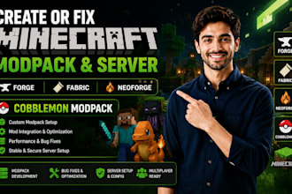 create or fix minecraft modpack forge fabric neoforge cobblemon modpack server