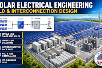 provide solar electrical engineering sld and interconnection design