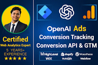 setup chatgpt openai ads pixel conversion tracking with google tag manager