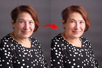 professionally retouch headshot and beauty photos