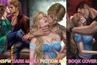 draw mafia dark romance semi realistic couple art illustration