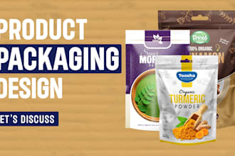 design premium product packaging and label design