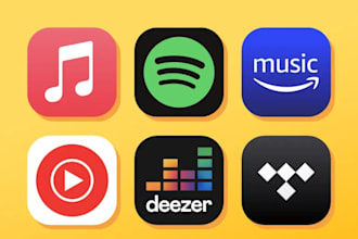 create spotify bot, apple music bot, soundcloud bot, amazon music bot, tidal bot