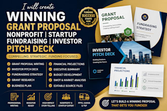 create winning grant proposal nonprofit startup fundraising investor pitch deck