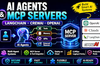 build mcp server infrastructure to connect your database, apis to ai agents, n8n