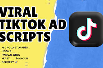 write a viral tiktok ad script or ugc script