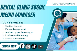 manage social media marketing for dentists, dental clinics and healthcare brands
