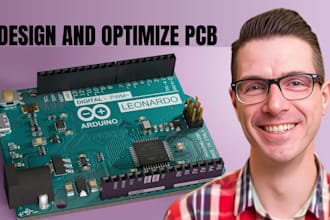 design and optimize pcb circuit, pcb design, schematic, fabrication gerber, bom