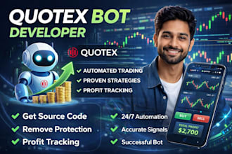 build automated pocket option, iq option, quotex and deriv script for strategy