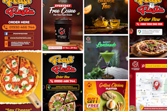 do social media poster designs, facebook ads, google ads