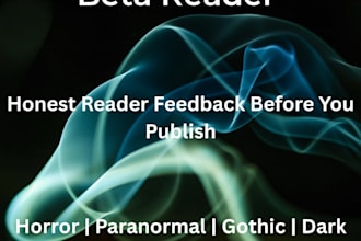 beta read your horror or dark fantasy novel