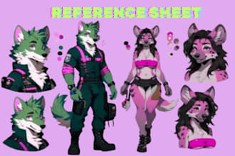 create a reference sheet for your furry character new art furry nsfw art