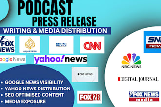 write and publish your podcast press release for launch guest or season premiere