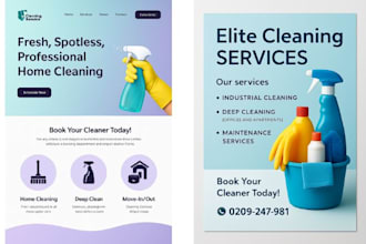design a wix website for cleaning, plumbing, hvac and home service businesses