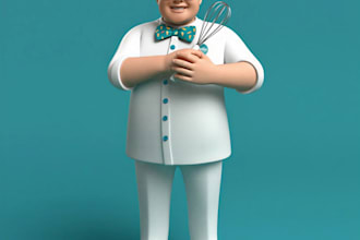create brand mascot 3d corporate avatars and training characters