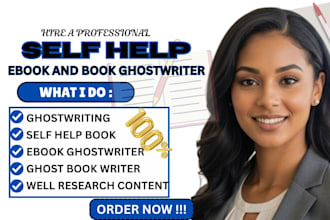 ghostwrite self help book and mindset ebook ghostwriter