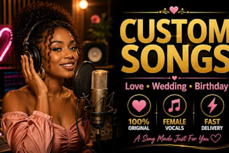 write and sing your custom love, wedding or birthday song