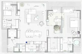 draw professional 2d floor plan, house plan, autocad and permit drawing
