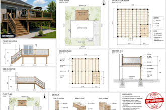 create deck permit drawings and permit plans for city approval