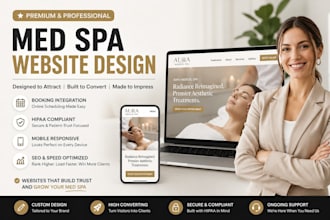 design a stunning medical spa website for your highend aesthetic clinic