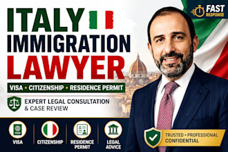 be your italian immigration lawyer for citizenship, visa and residence permit