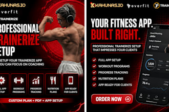 set up your trainerize workout program to everfit kahunas trainerize fitness app