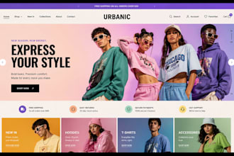 build shopify clothing store, fashion website or clothing brand store