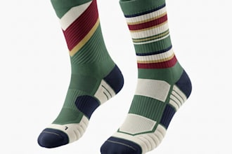 create custom 3d athletic socks design, 3d fashion socks design, 3d sock mockup